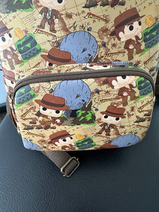 Indiana Jones Funko Pop Adventure Map Print Mini Backpack *NWT* main image 6
